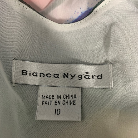 Bianca Nygard Designer multicoloured Open Shoulder Blouses Size 10 - Picture 10 of 11